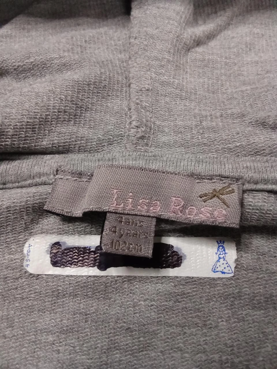 Bonita chaqueta gris con capucha Lili Rose 4 años – photo 15